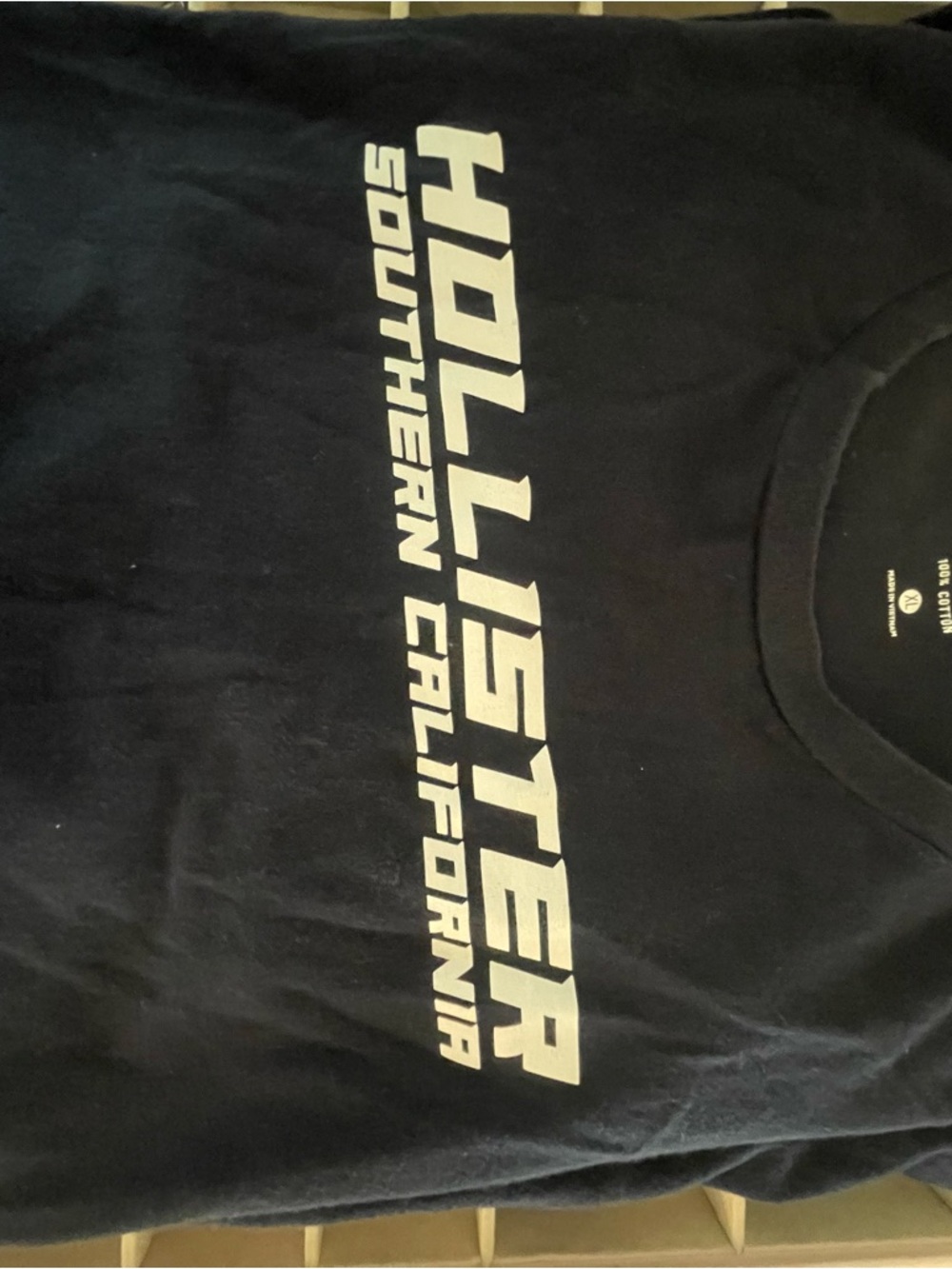 Hollister Black Logo Crewneck Tee
